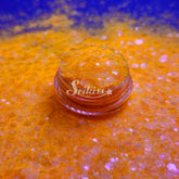 Fluorescent Orange Chunky Glitter - Orange Glitter